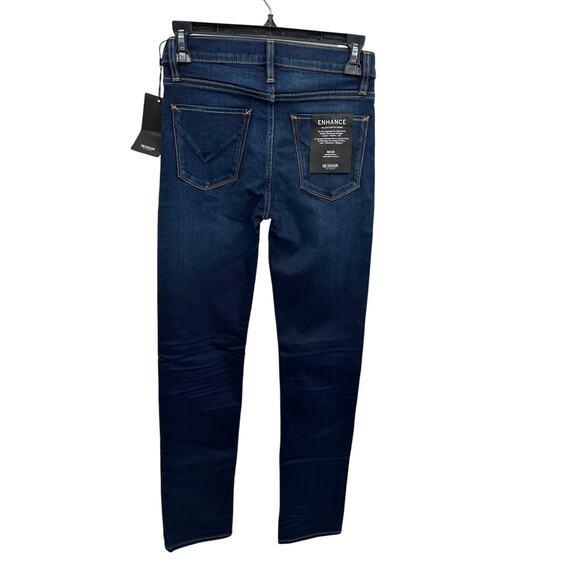 HUDSON JEANS Nico Mid-Rise Straight Fit Denim Jean in Requiem Wash / 25 - Picture 9 of 15